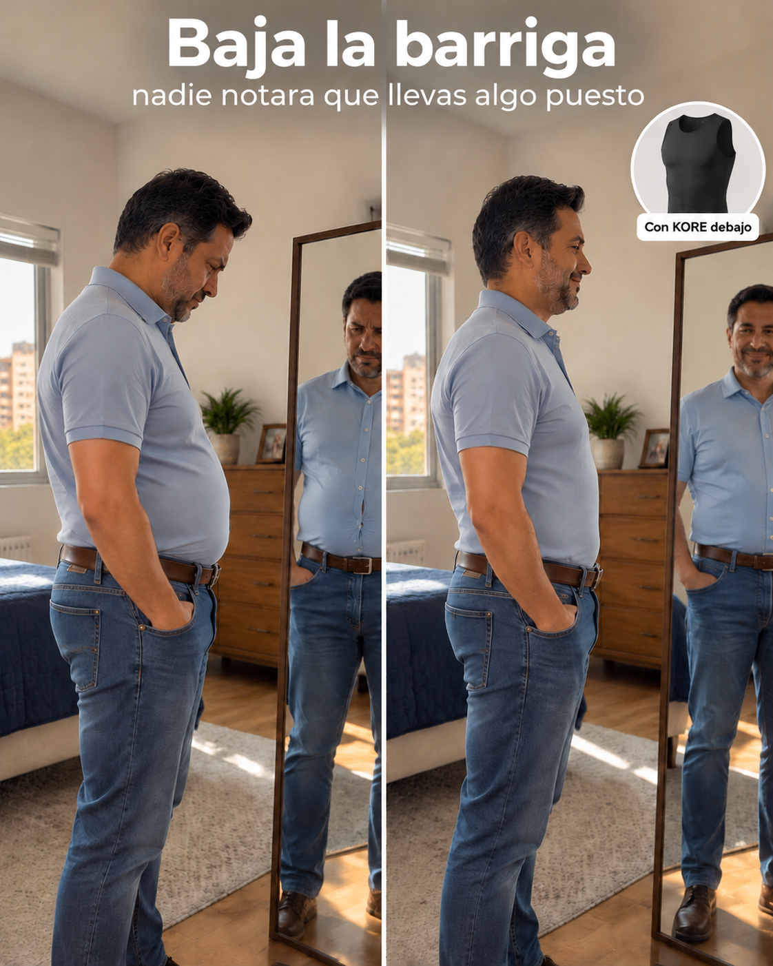 Kore - Camiseta de Compresión Masculina